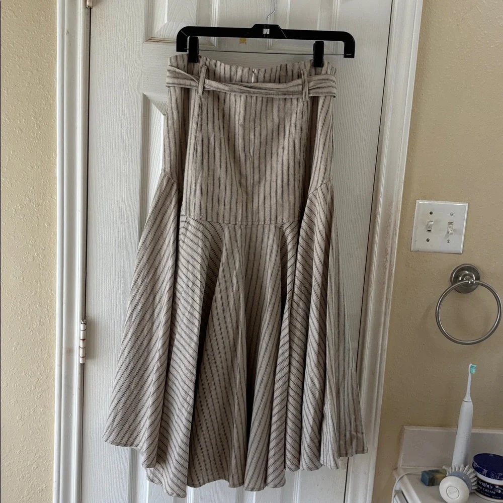 Never A Wallflower prairie midi August strip 100% cotton skirt. NWOT - Picture 2 of 7